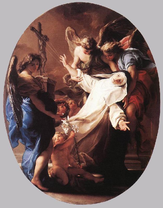 BATONI, Pompeo The Ecstasy of St Catherine of Siena France oil painting art